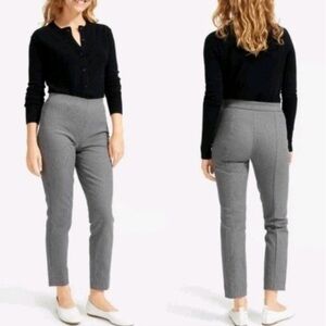 Everlane Bi-Stretch Gray Work Pant 14 Elevated Flat Front Trousers Career Wear